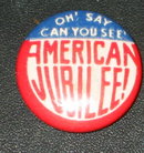 American Jubilee Pinback Pin 1940s
