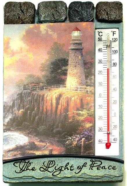 Thomas Kinkaide Light of Peace Thermometer