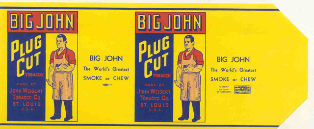 Big John Cigar Plug Label