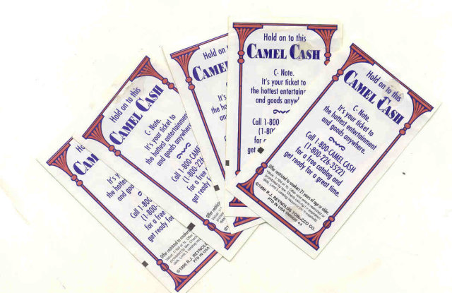 Camel Cigarette Cash Premium Bucks