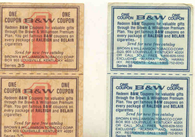 B&W Cigarette Coupons