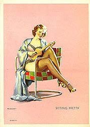 Elvgren Sitting Pretty Print