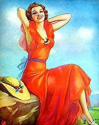 Summer Days Pinup Print