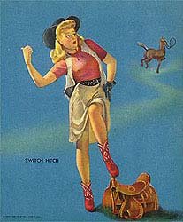 Cowgirl Pinup Elvgren Print