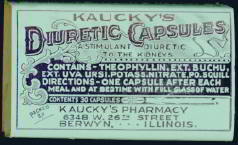 Kaucky's Diuretic Laxative Medicine Box