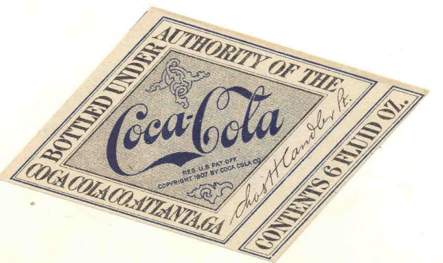 Coca-Cola Soda Diamond Label
