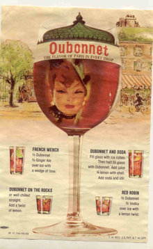 Dubonnet Recipe Ad 1960s