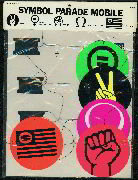 Hippie Black Light Peace Mobile