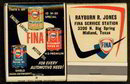 Fina Service Matchbook Full