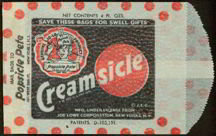 Creamsicle Ice Cream Bag with Popsicle Pete