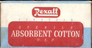 Rexall Absorbent Cotton Box 1940s