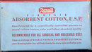 Rexall Absorbent Cotton Box 1940s