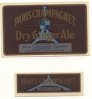 Paris Champagnet Gingerale Soda Label