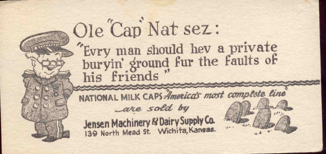 Jensen Dairy Blotter 1950s