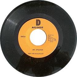 D Records Promo Record 45 RPM