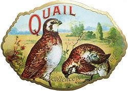 Quail Cigar Label