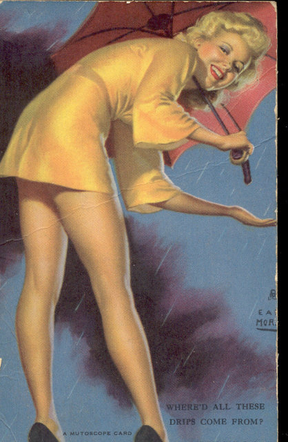 Mutoscope Pinup Card - Moran