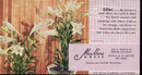 Muellers Florist Blotter 1960s