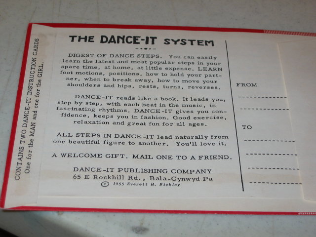 Waltz Dance Instruction Booklet 1940s
