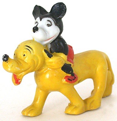 Mickey Mouse Bisque Statue 1930s