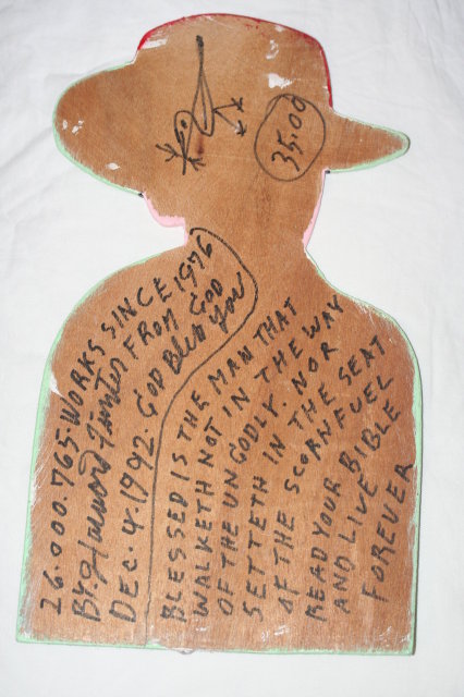 Howard Finster Hank Williams Folk Art Sculpture