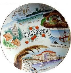 California Souvenaire Plate