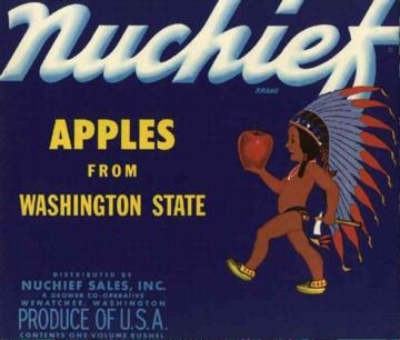 Nuchief Apple Crate Label