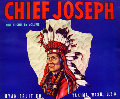 Chief Joseph Apple Crate Label