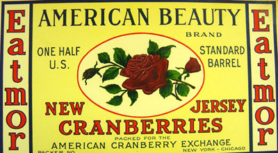 NJ American Beauty Cranberry Label