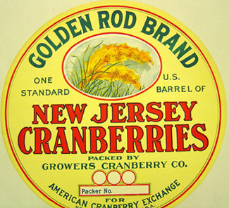 Golden Rod Barrel Cranberry Label