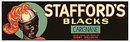 Stafford's Grape Crate Labels Negro