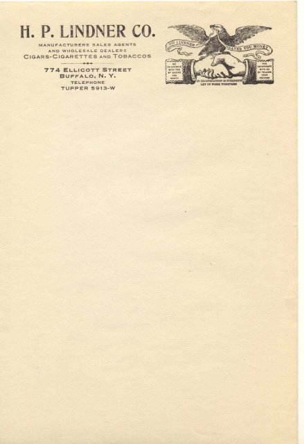 H.P. Lindner Tobacco Sheet