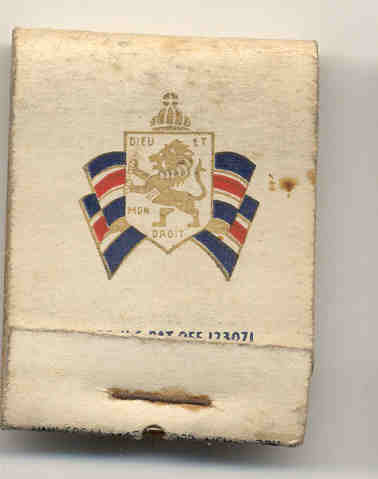 British War Relief Matchbook