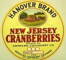 Hanover Cranberry Label NJ