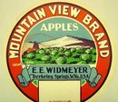 Mountain View Apple Barrel Label