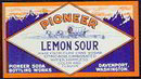 Pioneer Lemon Soda Label