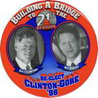 Clinton Gore Pin