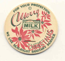 Merry Xmas Milk Cap Pog