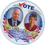 Palin McCain President Pin