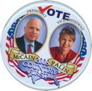 Palin McCain President Pin
