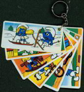 Smurf Keychain Cards Toys