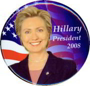Hillary Clinton President Pin 2008