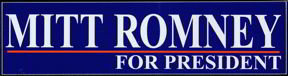 Mitt Romney Bumper Sticker