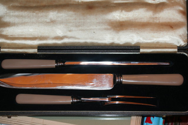 Bakelite Carving Set in Box