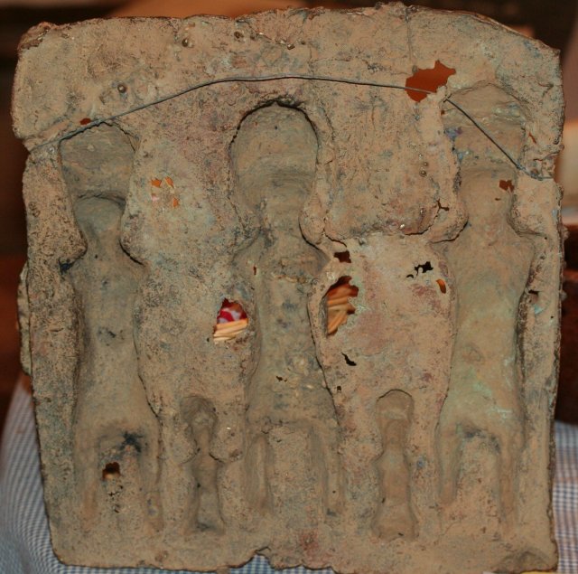 Nigerian Bronze Warrior Plaque