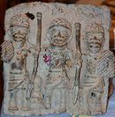 Nigerian Bronze Warrior Plaque