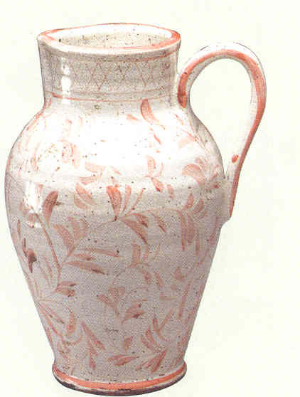 Earthenware Distressed Pitcher