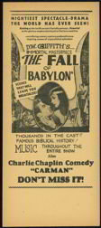 Charlie Chaplain Movie Handbill