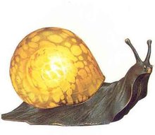 Amber Snail Lamp
