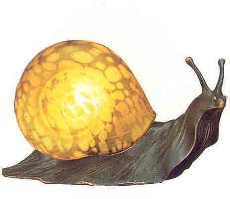Amber Snail Lamp